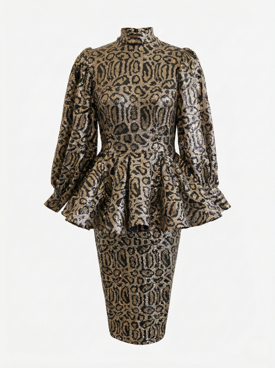 Leopard peplum – Kylia Campbell Designs