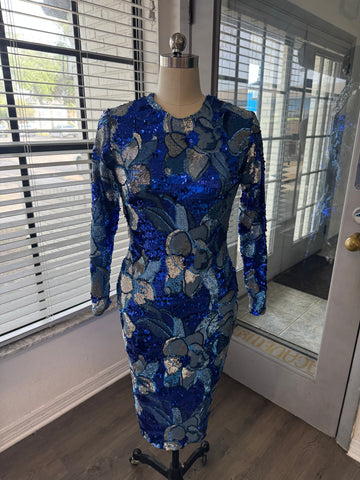 Blue orchid sequin dress