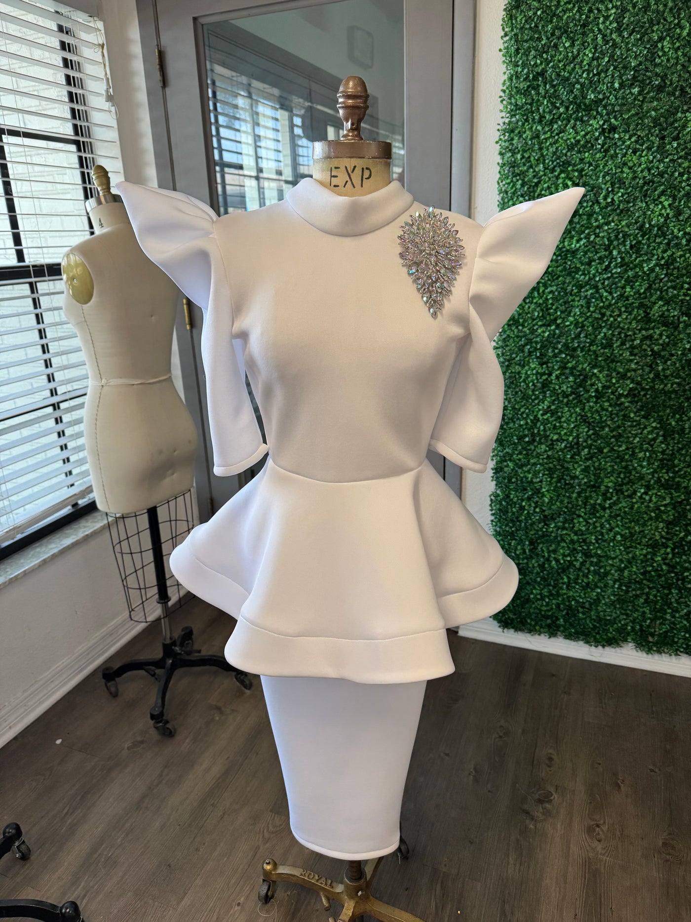 White Peplum Dress 6 White Peplum Dress 6