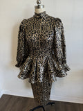 Leopard peplum