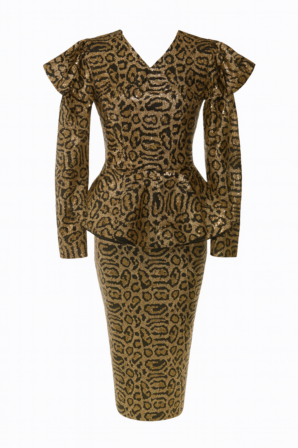 cheetah peplum dress VTG Patra Size 6 Cheetah Print Strapless peplum Dress Shimmer Ruched Barbiecore Bow Party Flounce