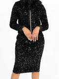 Black Sequin Set