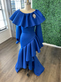 Royal blue mermaid gown