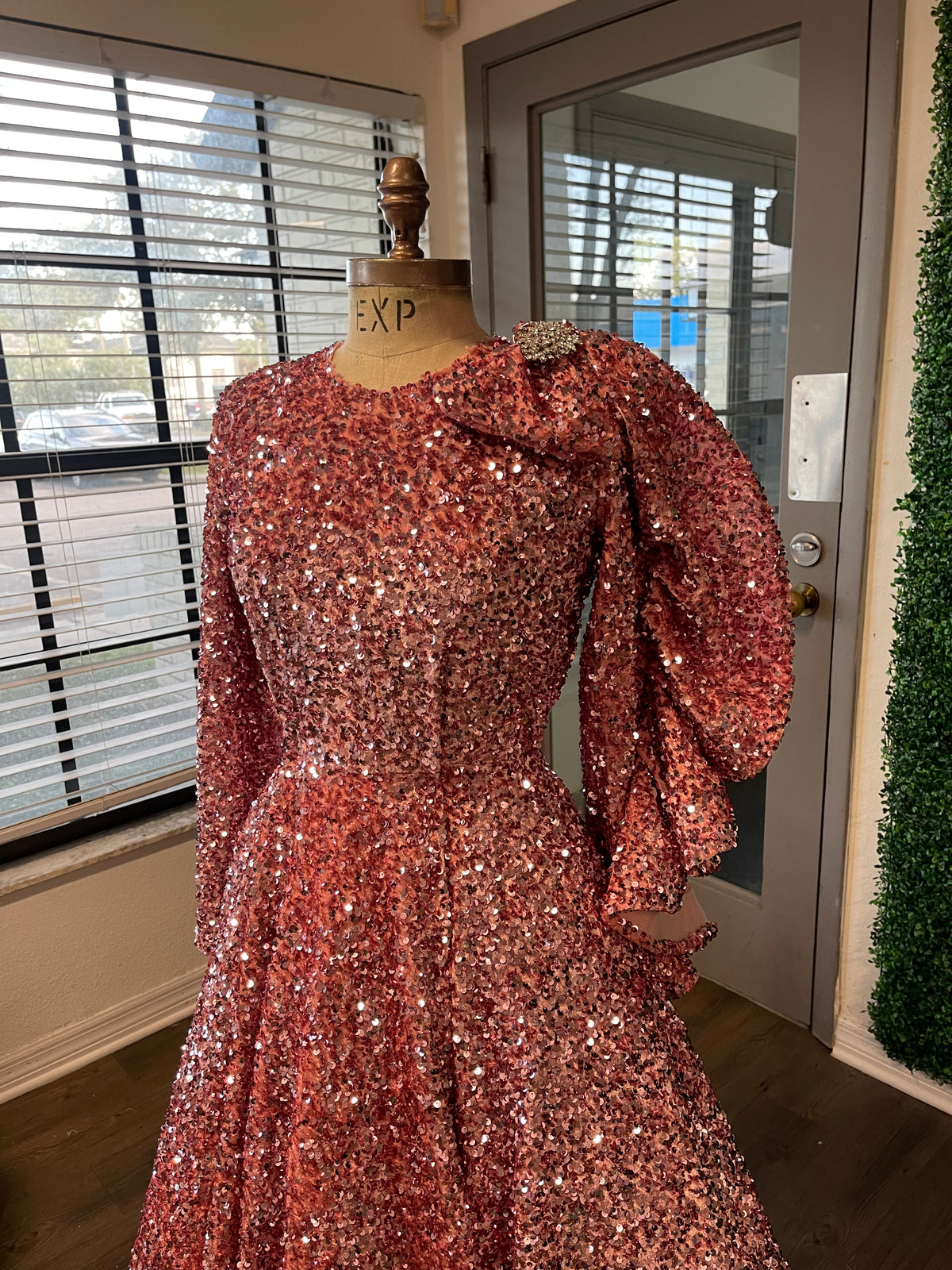 Rose gold swing dress best sale